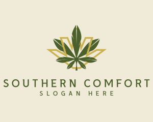 Cannabis Leaf Plant logo design