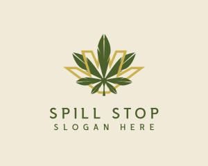 Cannabis Leaf Plant logo design