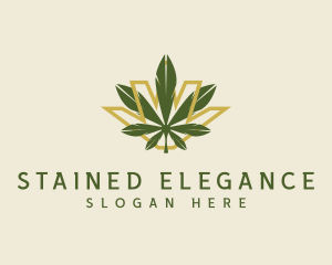 Cannabis Leaf Plant logo design