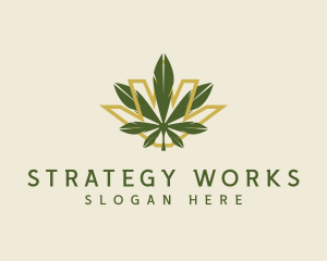 Cannabis Leaf Plant logo design