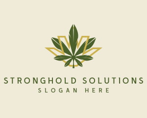 Cannabis Leaf Plant logo design