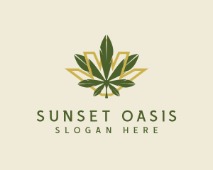 Cannabis Leaf Plant logo design