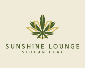 Cannabis Leaf Plant logo design