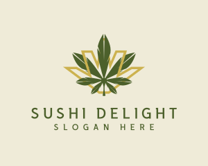 Cannabis Leaf Plant logo design