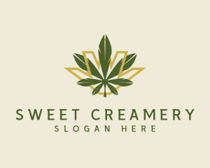 Cannabis Leaf Plant logo design