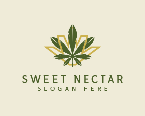 Cannabis Leaf Plant logo design