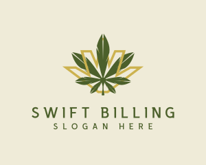 Cannabis Leaf Plant logo design