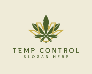 Cannabis Leaf Plant logo design