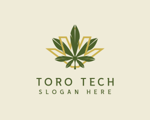 Cannabis Leaf Plant logo design