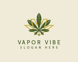 Cannabis Leaf Plant logo design