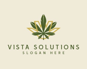 Cannabis Leaf Plant logo design