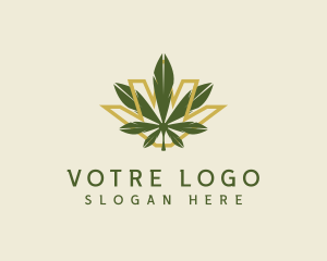 Cannabis Leaf Plant logo design