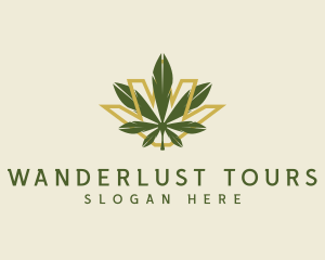 Cannabis Leaf Plant logo design