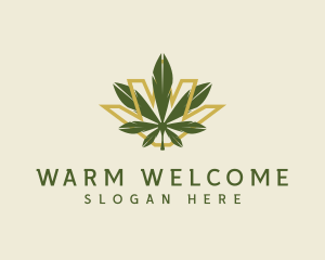 Cannabis Leaf Plant logo design