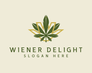 Cannabis Leaf Plant logo design