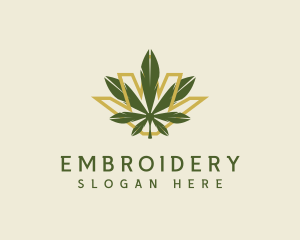 Cannabis Leaf Plant logo design