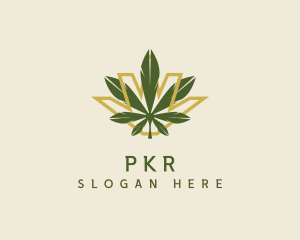 Cannabis Leaf Plant logo design