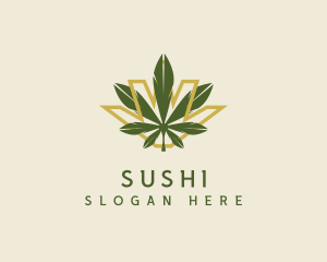 Cannabis Leaf Plant logo design