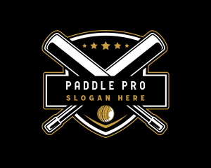 Paddle - Team Cricket Sports logo design