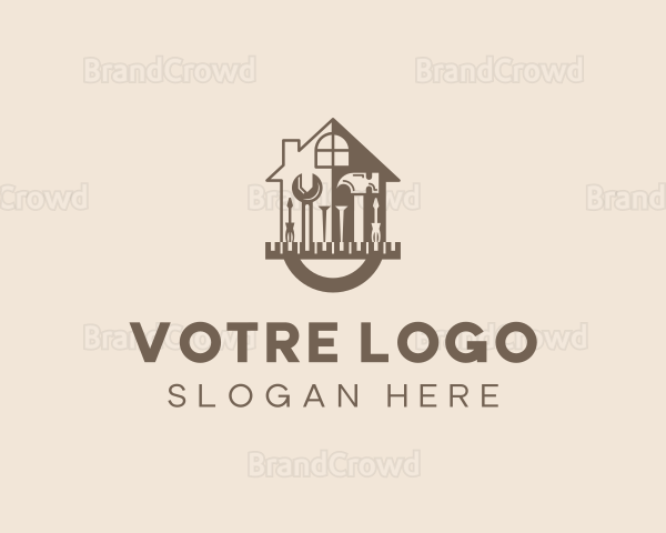 Home Construction Tools Logo