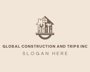 Home Construction Tools logo design