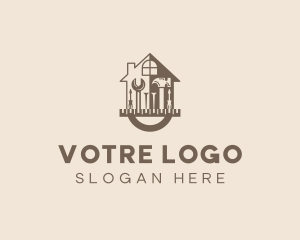 Home Construction Tools logo design
