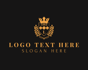 High End - Wreath Royalty Academy logo design