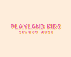 Playful Preschool Apparel logo design