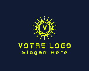 Light - Geometric Light Technology logo design