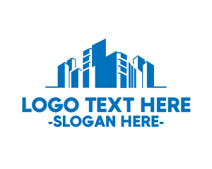 Town - Modern Blue City logo design