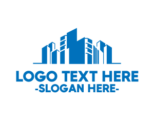 Modern Blue City logo design