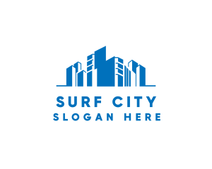 Modern Blue City logo design