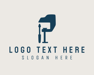 Letter - Industrial Hardware Tools Letter logo design
