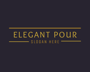 Elegant Luxury Wordmark logo design