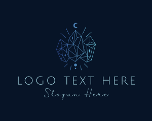 Glamorous - Gradient Elegant Gem logo design