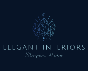 Gradient Elegant Gem logo design