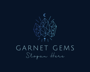 Gradient Elegant Gem logo design