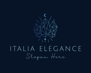 Gradient Elegant Gem logo design