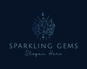 Gradient Elegant Gem logo design