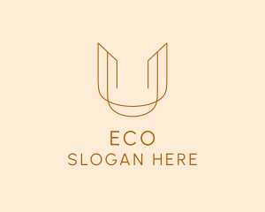 Elegant Business Letter U Logo