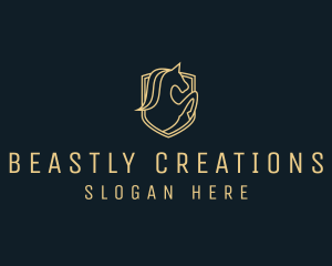 Mythical Unicorn Fantasy logo design