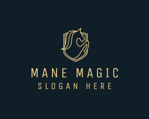 Mane - Mythical Unicorn Fantasy logo design