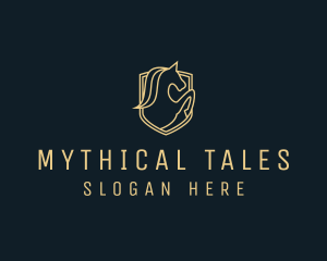 Mythical Unicorn Fantasy logo design