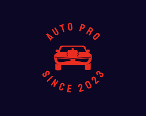 Automotive - Red Automotive Muscle Car logo design