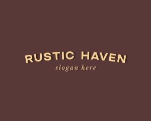 Rustic Fashion Apparel logo design