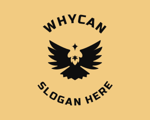 Freedom - Eagle Star Emblem logo design