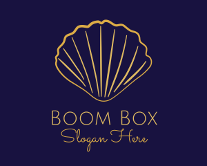 Gold Elegant Seashell logo design