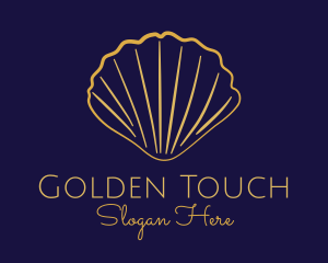 Gold - Gold Elegant Seashell logo design