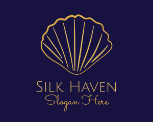 Gold Elegant Seashell logo design