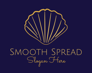 Gold Elegant Seashell logo design